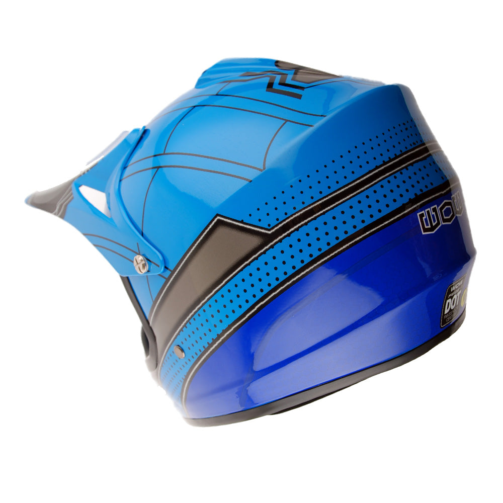 WOW Youth Kids Motocross BMX MX ATV Dirt Bike Helmet Spider Spider Web: HJOY