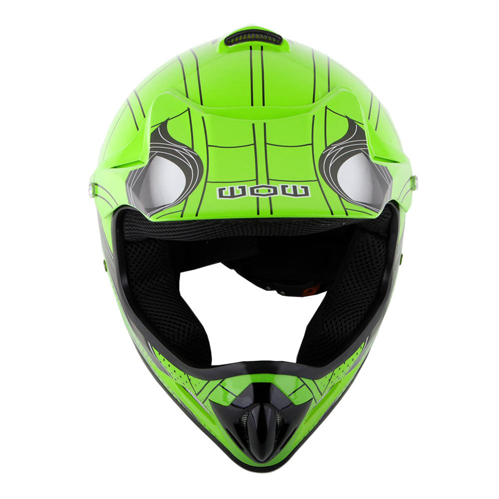 WOW Youth Kids Motocross BMX MX ATV Dirt Bike Helmet Spider Spider Web: HJOY