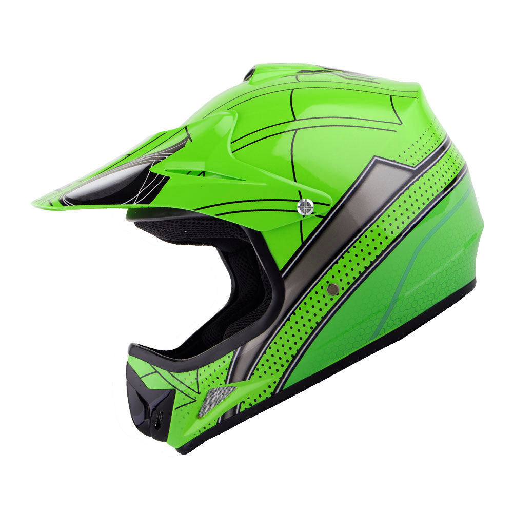 WOW Youth Kids Motocross BMX MX ATV Dirt Bike Helmet Spider Spider Web: HJOY