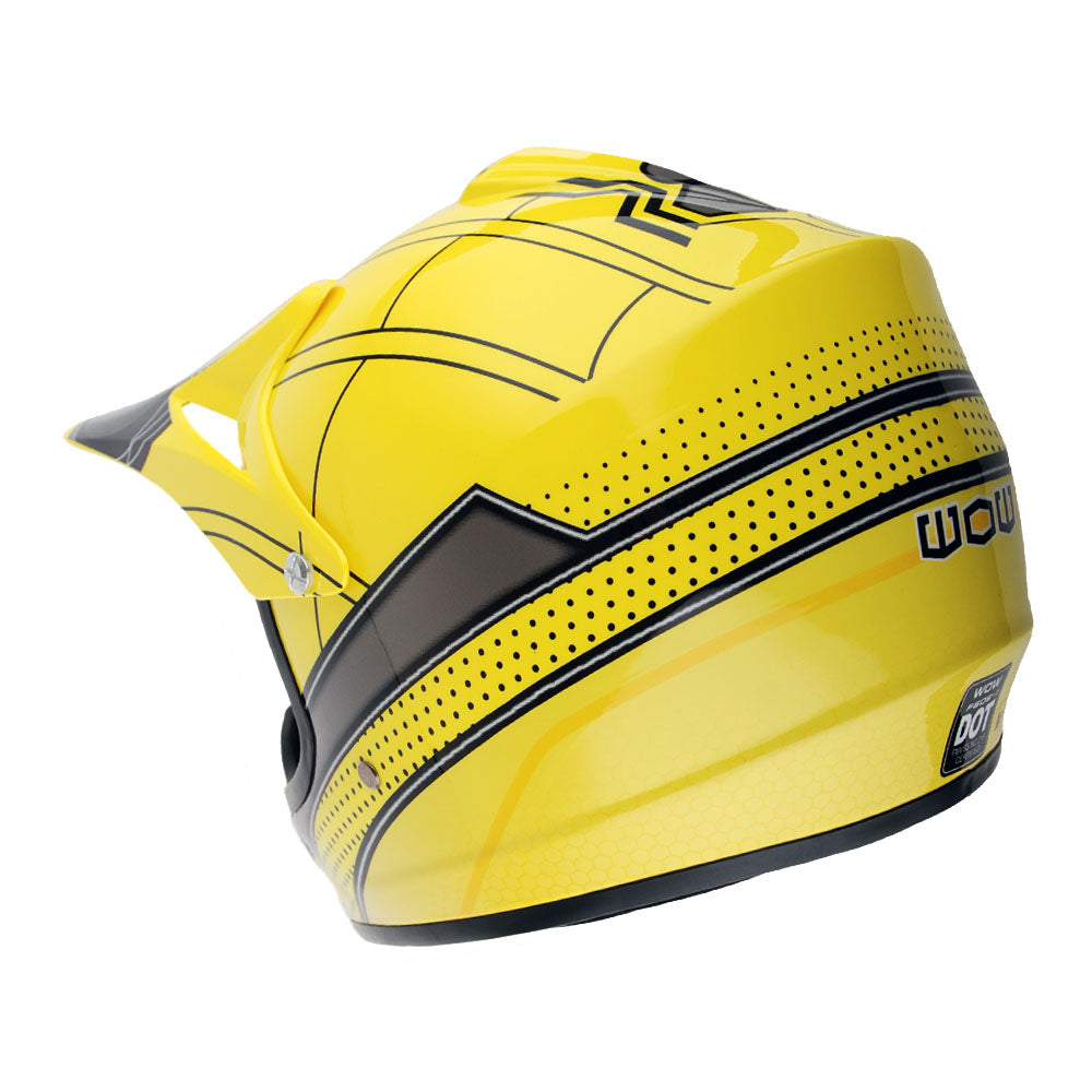 WOW Youth Kids Motocross BMX MX ATV Dirt Bike Helmet Spider Spider Web: HJOY