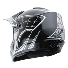WOW Youth Motocross Helmet HJOY BMX MX ATV Dirt Bike Helmet Spider Web + Goggles + Martian Spider Glove Youth Bundle