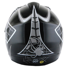 WOW Youth Motocross Helmet HJOY BMX MX ATV Dirt Bike Helmet Spider Web + Goggles + Martian Spider Glove Youth Bundle