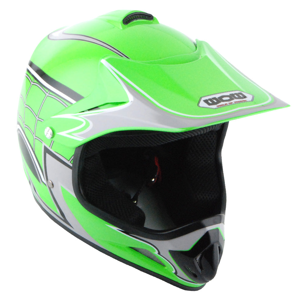 WOW Youth Kids Motocross BMX MX ATV Dirt Bike Helmet Spider Spider Web: HJOY