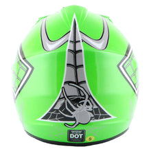 WOW Youth Motocross Helmet HJOY BMX MX ATV Dirt Bike Helmet Spider Web + Goggles + Martian Spider Glove Youth Bundle