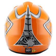 WOW Youth Kids Motocross BMX MX ATV Dirt Bike Helmet Spider Spider Web: HJOY