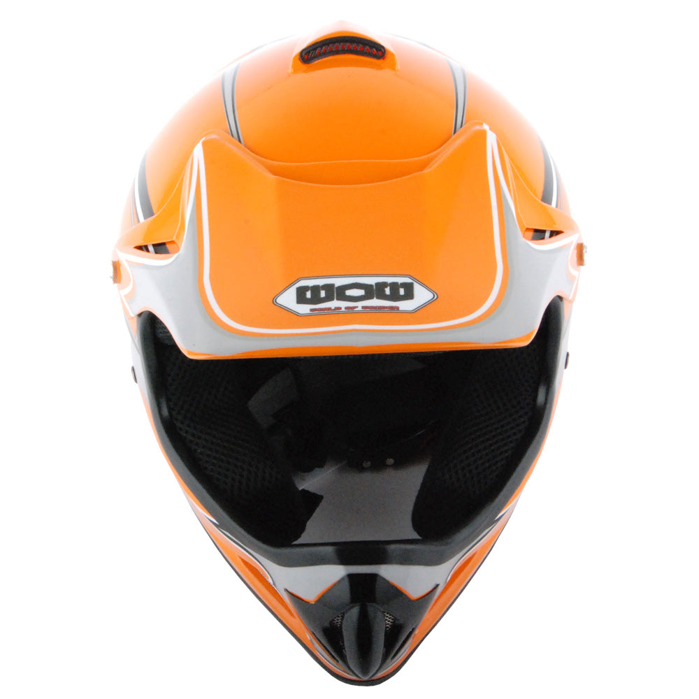 WOW Youth Kids Motocross BMX MX ATV Dirt Bike Helmet Spider Spider Web: HJOY