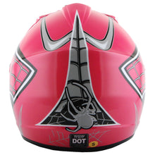 WOW Youth Kids Motocross BMX MX ATV Dirt Bike Helmet HJOY Spider Web + Goggles + Skeleton Glove Bundle