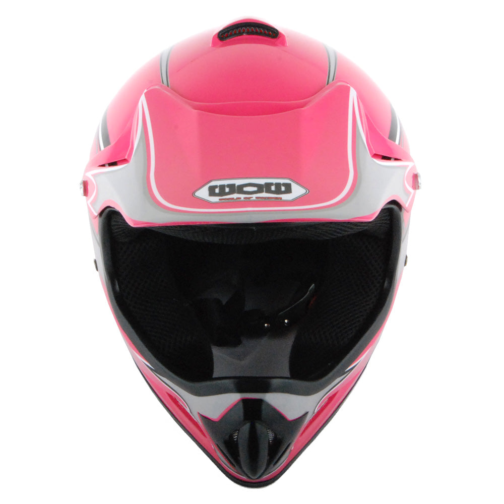 WOW Youth Motocross Helmet HJOY BMX MX ATV Dirt Bike Helmet Spider Web + Goggles + Martian Spider Glove Youth Bundle