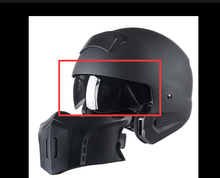 1Storm Motorcycle Full Face Helmet Open Face Knight Classical (Detachable Face Mask): HKY861