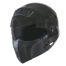 1Storm Motorcycle Full Face Helmet Open Face Knight Classical (Detachable Face Mask): HKY861