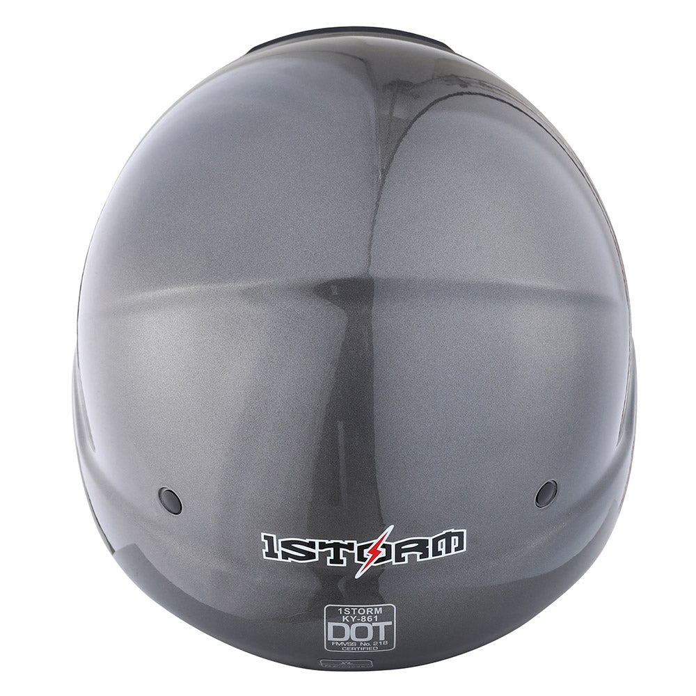 1Storm Motorcycle Full Face Helmet Open Face Knight Classical (Detachable Face Mask): HKY861