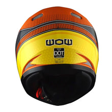 WOW Youth Motorcycle Full Face Helmet Street Bike BMX MX  Kids Shark + MX Skeleton Glove Bundle: HKY-B15
