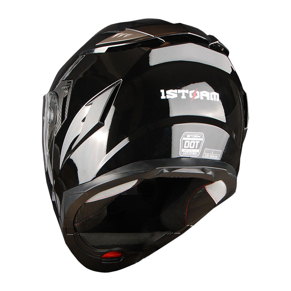 1Storm Motorcycle Modular Full Face Helmet Flip up Dual Visor Anti Fog Pinlock:  JHA119