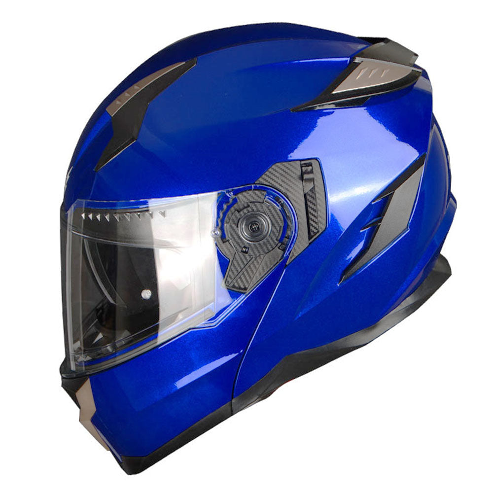 1Storm Motorcycle Modular Full Face Helmet Flip up Dual Visor Anti Fog Pinlock:  JHA119