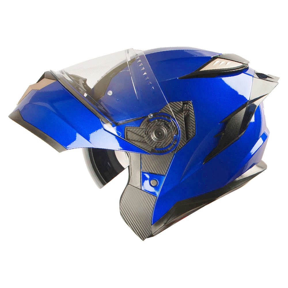 1Storm Motorcycle Modular Full Face Helmet Flip up Dual Visor Anti Fog Pinlock:  JHA119