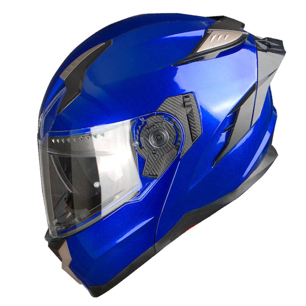 1Storm Motorcycle Modular Full Face Helmet Flip up Dual Visor Anti Fog Pinlock:  JHA119