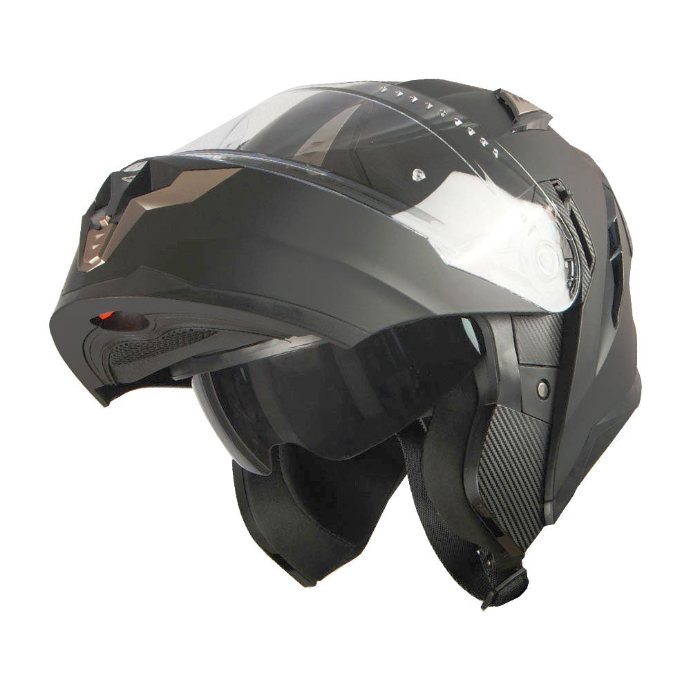 1Storm Motorcycle Modular Full Face Helmet Flip up Dual Visor Anti Fog Pinlock:  JHA119