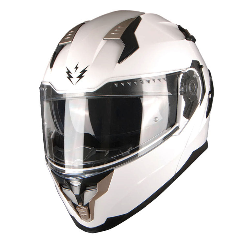 1Storm Motorcycle Modular Full Face Helmet Flip up Dual Visor Anti Fog Pinlock:  JHA119