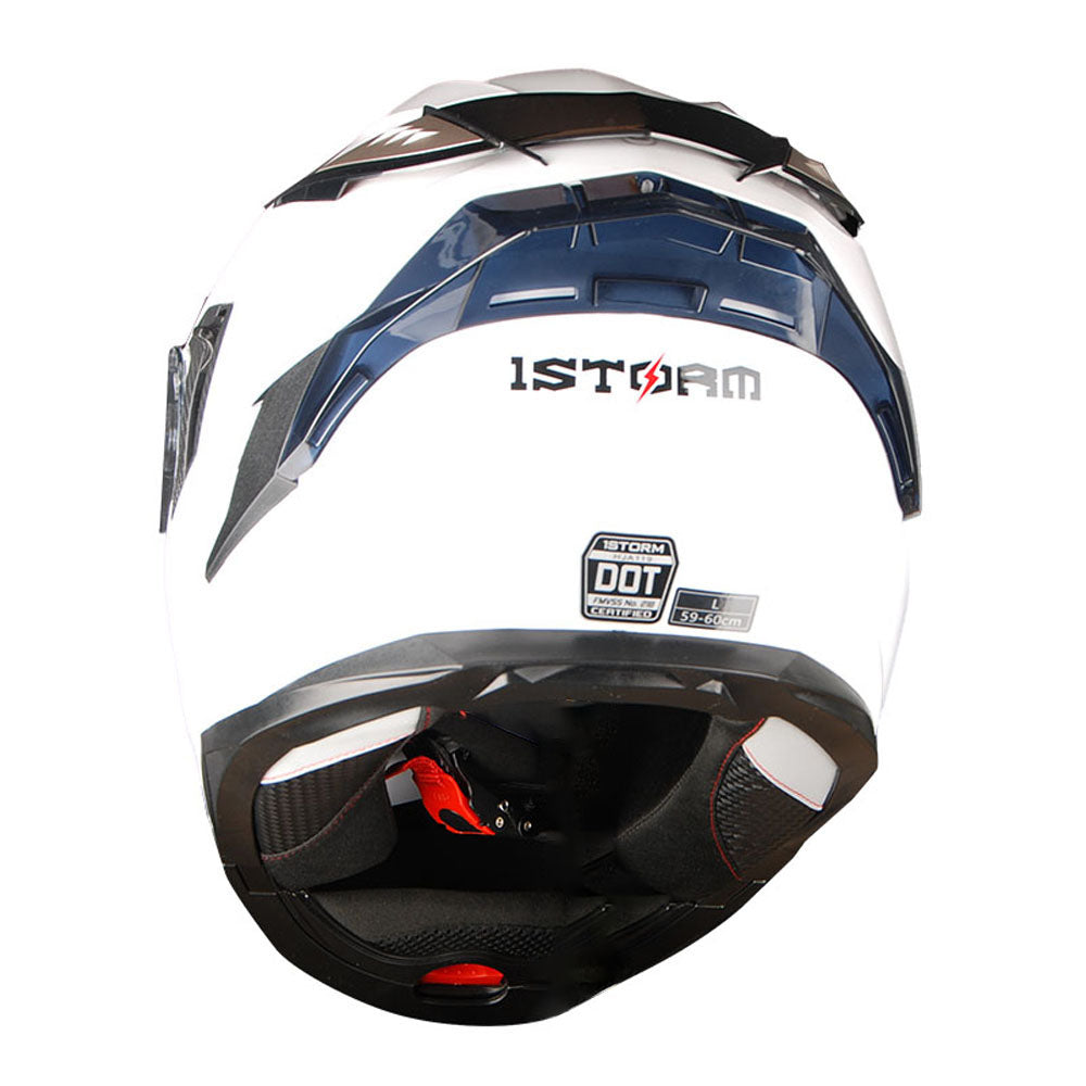 1Storm Motorcycle Modular Full Face Helmet Flip up Dual Visor Anti Fog Pinlock:  JHA119