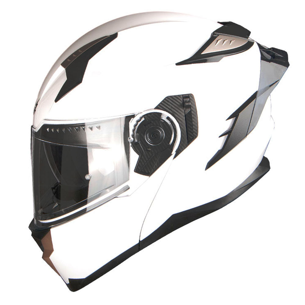 1Storm Motorcycle Modular Full Face Helmet Flip up Dual Visor Anti Fog Pinlock:  JHA119