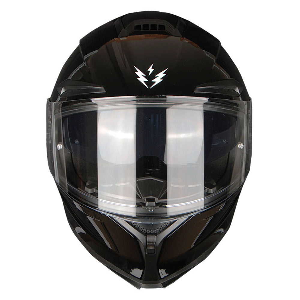 1Storm Motorcycle Full Face Helmet Dual Lens/Sun Visor + Motorcycle Bluetooth Headset