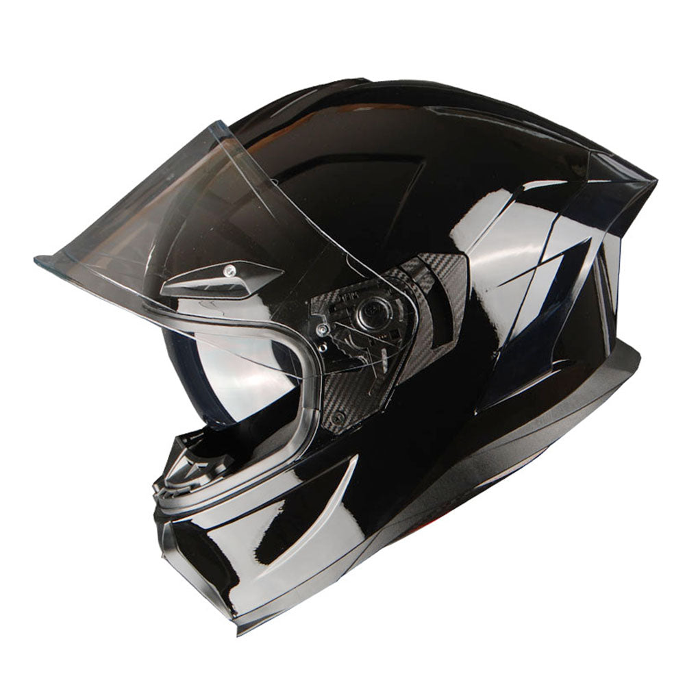 1Storm Motorcycle Full Face Helmet Dual Lens/Sun Visor + Motorcycle Bluetooth Headset