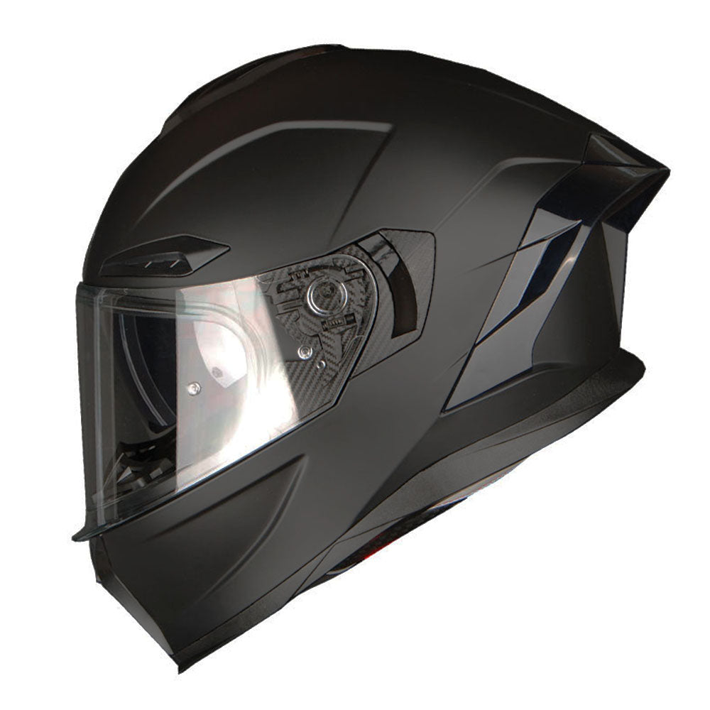 1Storm Motorcycle Full Face Helmet Dual Lens/Sun Visor + Motorcycle Bluetooth Headset