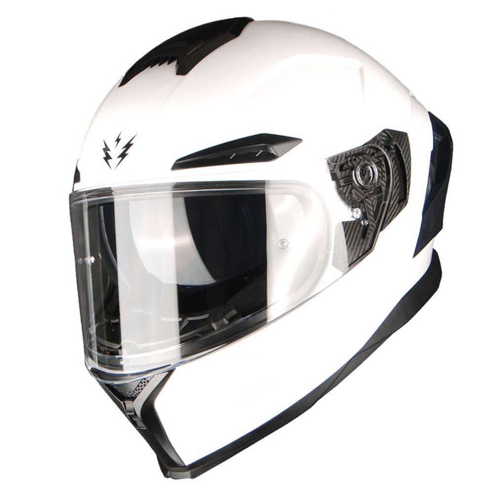1Storm Motorcycle Full Face Helmet Dual Lens/Sun Visor + Motorcycle Bluetooth Headset