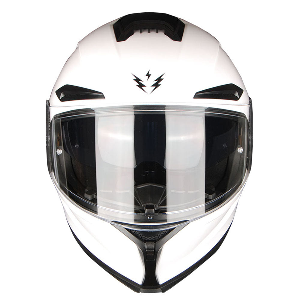 1Storm Motorcycle Full Face Helmet Dual Lens/Sun Visor + Motorcycle Bluetooth Headset
