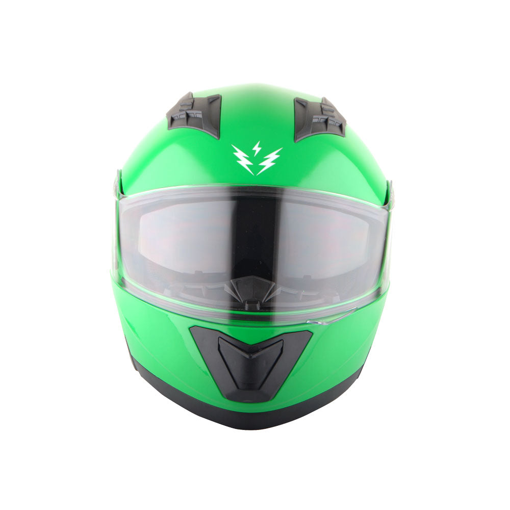 1Storm New Motorcycle Bike Modular Full Face Helmet Dual Visor Sun Shield with LED Tail Light + Motorcycle Bluetooth Headset: Modular901