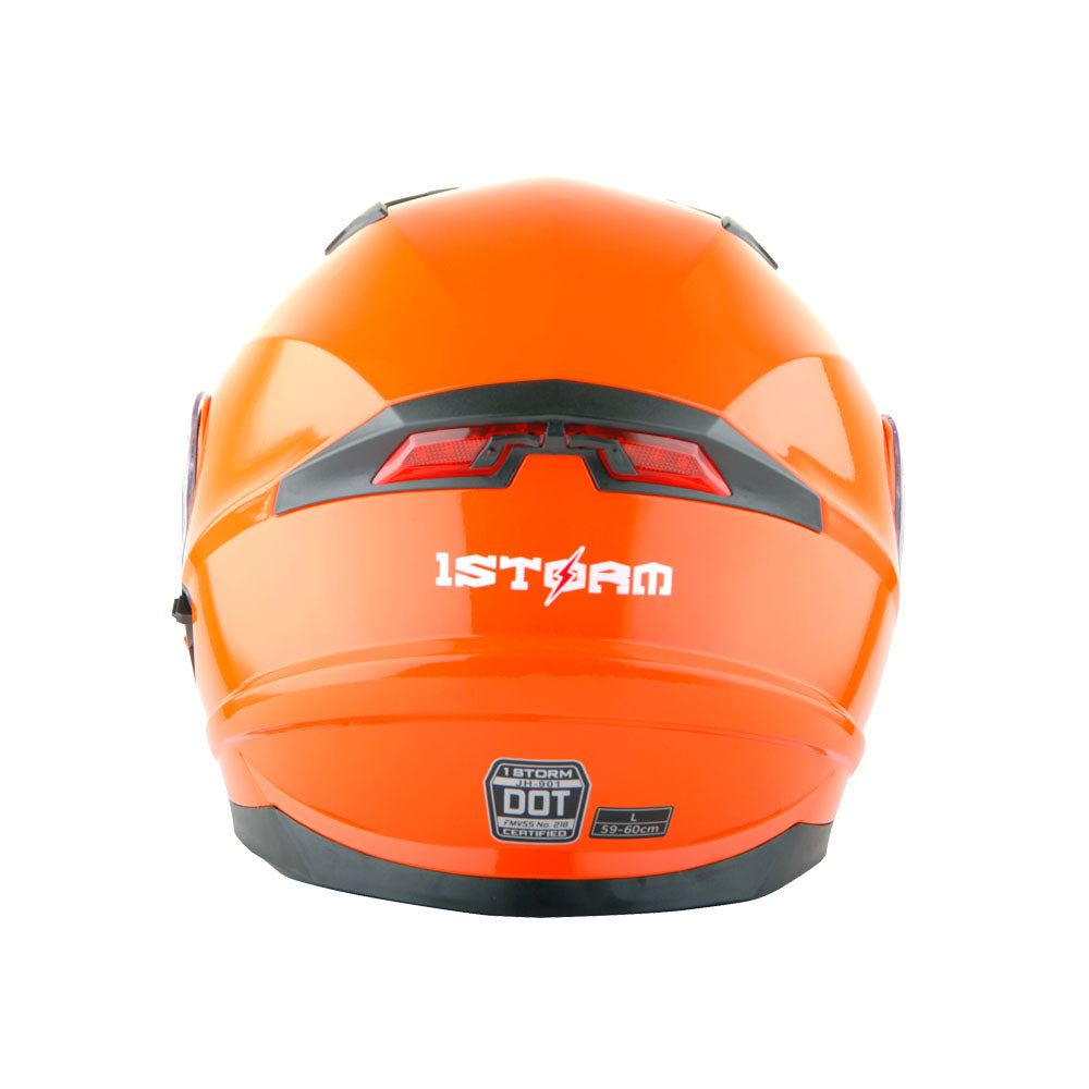 1Storm Motorcycle Modular Dual Visor Modular901 with LED Tail Light