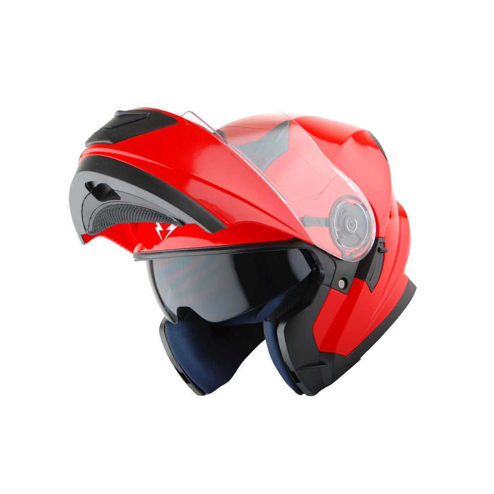 1Storm Motorcycle Modular Dual Visor Modular901 with LED Tail Light