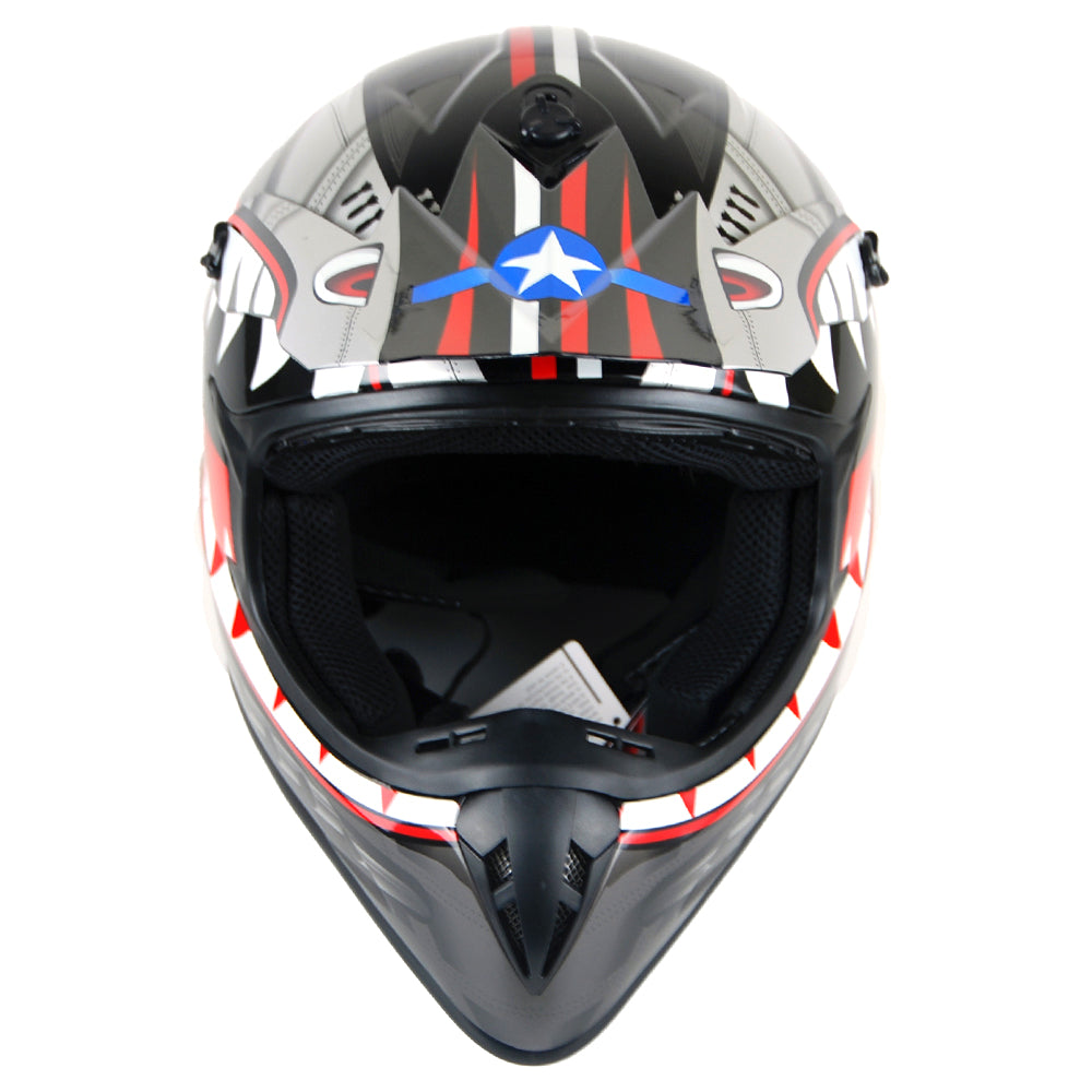 1Storm Adult Motocross Helmet BMX MX ATV Dirt Bike Downhill Mountain Bike Helmet Racing Style: HKY_SC09S