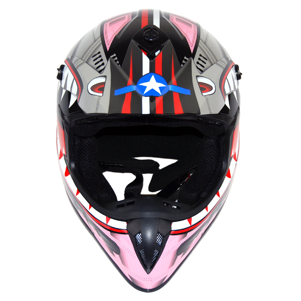 1Storm Adult Motocross Helmet BMX MX ATV Dirt Bike Downhill Mountain Bike Helmet Racing Style: HKY_SC09S