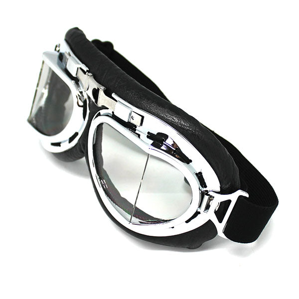 Motorcycle Goggles Scooter Mopeds Half Helmet Vintage Vespa Pilot Aviator Style: GK_T008