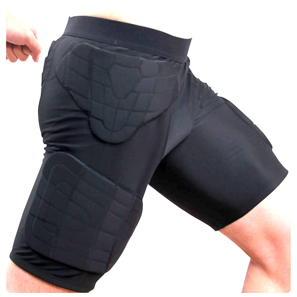 1Storm Men Lycra+EVA Anti-Collision Chest Protective Black Short Shirt/Pant for Football Baseball Basketball Bike Rugby Snowboard Ski Volleyball