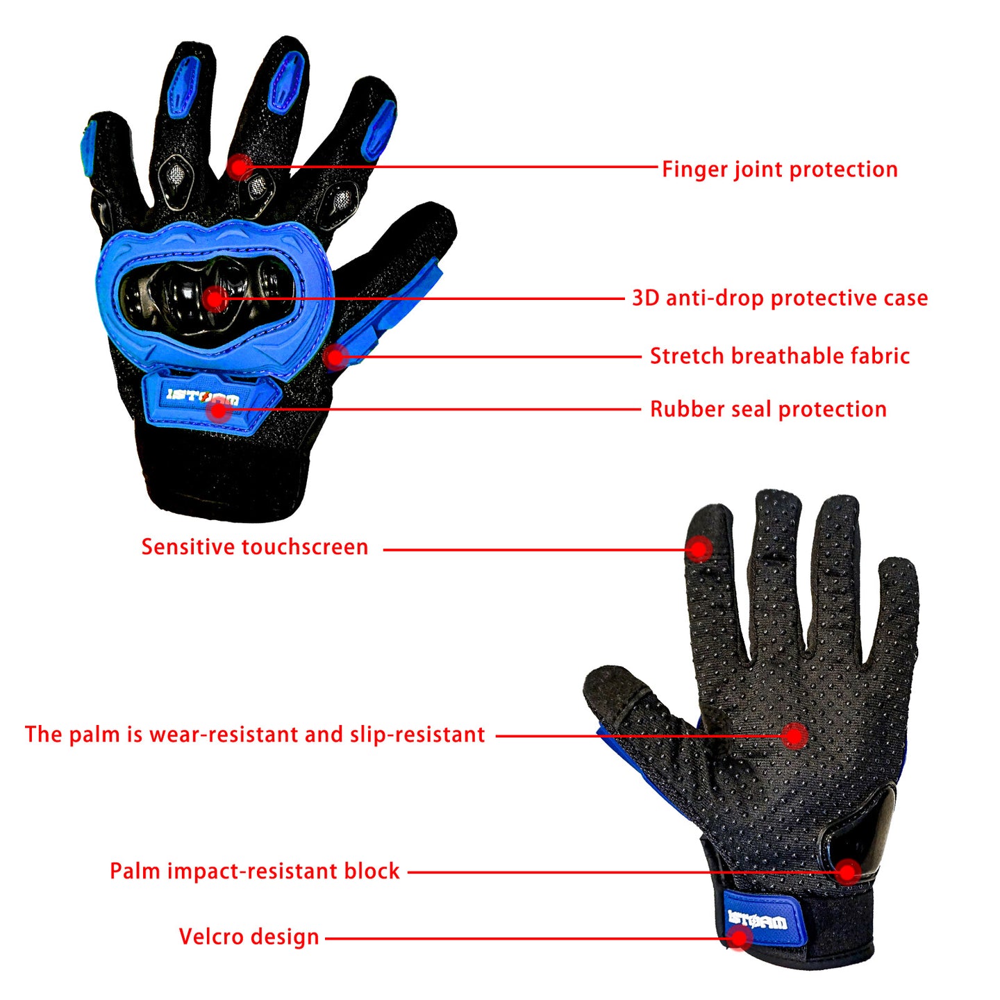 1Storm Youth Kids Motocross Gloves Motorcycle BMX MX ATV Dirt Bike Bicycle Cycling Gloves Octopus 01FYouth