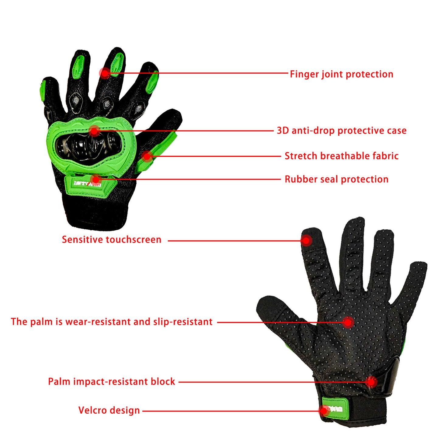 1Storm Youth Kids Motocross Gloves Motorcycle BMX MX ATV Dirt Bike Bicycle Cycling Gloves Octopus 01FYouth