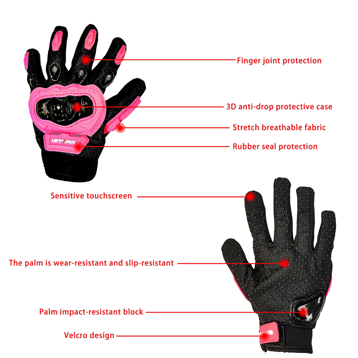 1Storm Youth Kids Motocross Gloves Motorcycle BMX MX ATV Dirt Bike Bicycle Cycling Gloves Octopus 01FYouth