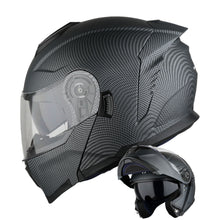 1Storm Motorcycle Street Bike Modular/Flip up Dual Visor Sun Shield Full Face Helmet: HJK920