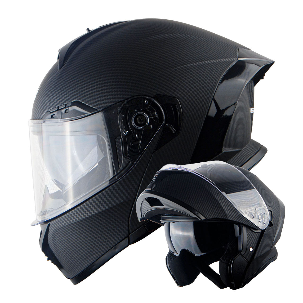 1Storm New Motorcycle Bike Modular Full Face Helmet Dual Visor Sun Shield: NOLED-X90