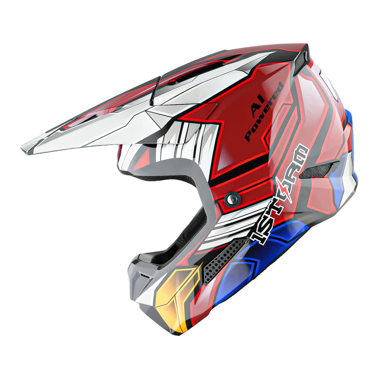 1Storm New Youth Kids BMX MX Bike Helmet Motocross Helmet Teenager T602 + Goggles + Gloves Bundle