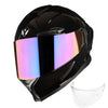 1Storm Motorcycle Full Face Helmet DOT Adults Street Bike Dual Visor Sun Inner Shield with One Extra Clear Shield: HJAH15