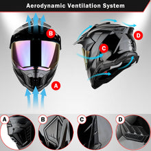 1Storm New Motorcycle Motocross Helmet Dual Sport Off Road Full Face Helmet DS008
