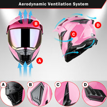 1Storm New Motorcycle Motocross Helmet Dual Sport Off Road Full Face Helmet DS008