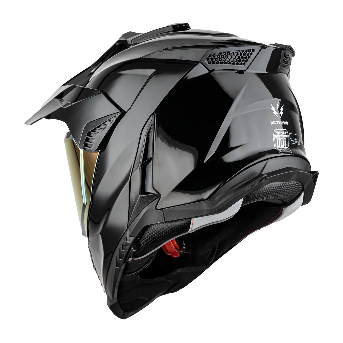 1Storm New Motorcycle Motocross Helmet Dual Sport Off Road Full Face Helmet DS008