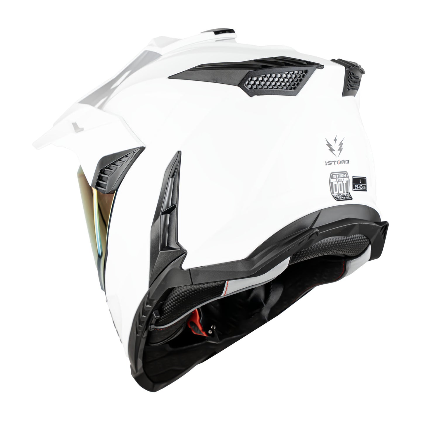 1Storm New Motorcycle Motocross Helmet Dual Sport Off Road Full Face Helmet DS008