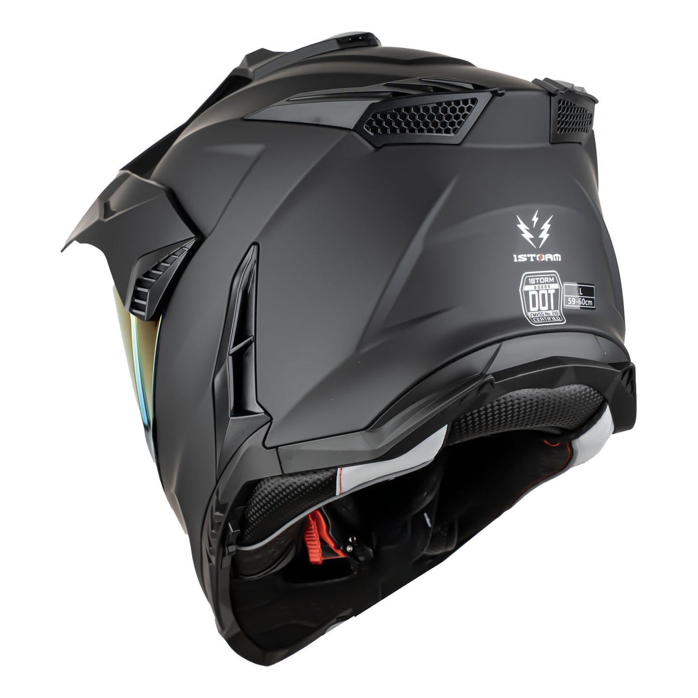 1Storm New Motorcycle Motocross Helmet Dual Sport Off Road Full Face Helmet DS008