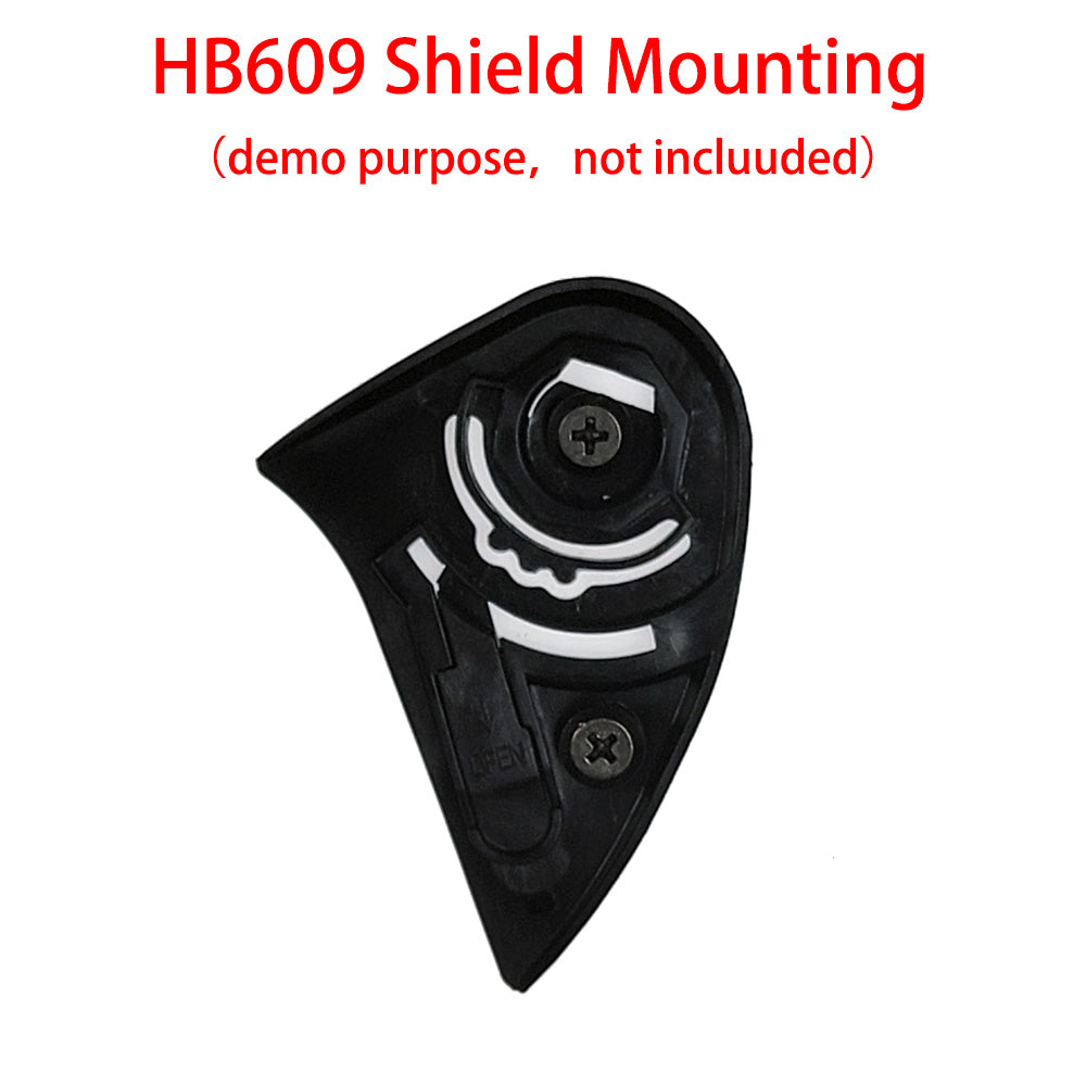 1Storm Motorcycle Open Face Fiber Glass Helmet Scooter HB_609 Front Mask Smoked Lens/Clear Visor Samurai