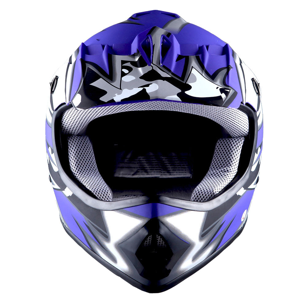 WOW Youth Motocross Helmet Kids Motorcycle Helmet HBOY + Goggles + MG Youth Glove Bundle